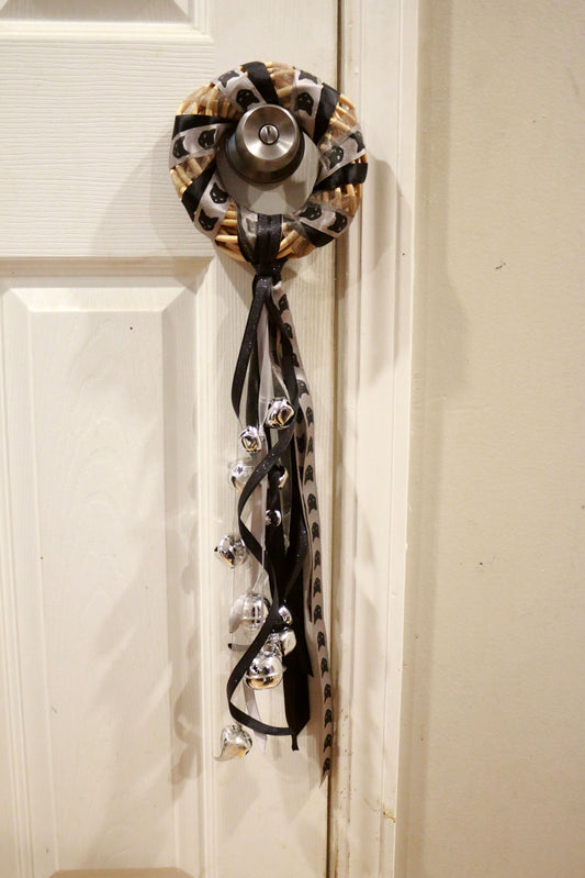 Black Cat Large Witch Bells / Wreath