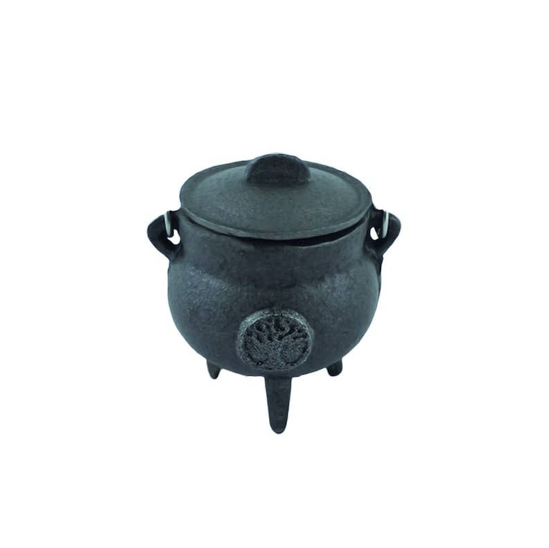 Tree of Life Mini Cast Iron Cauldron