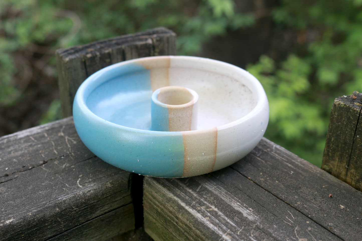Light Blue Ceramic Palo Santo Burner