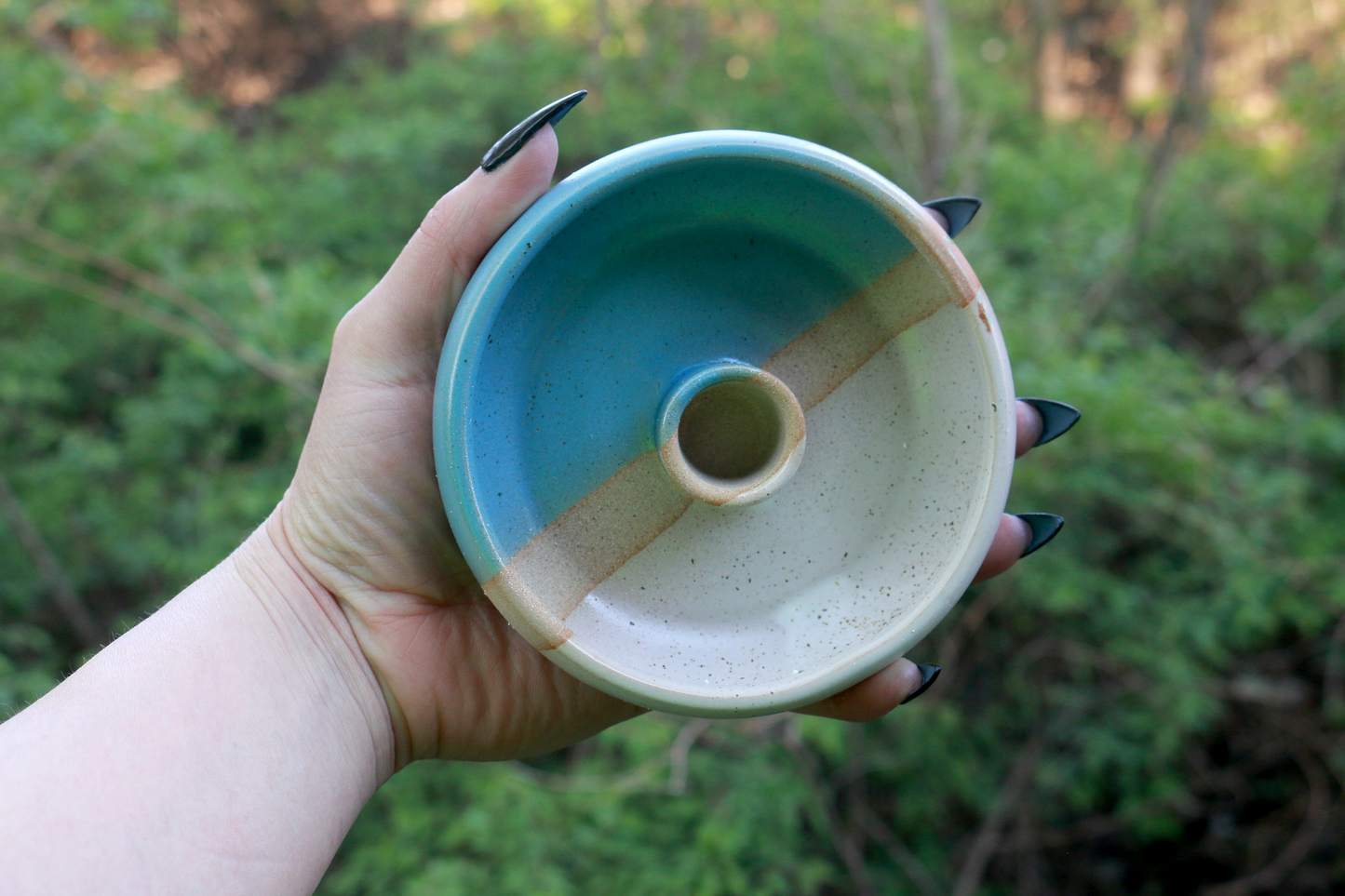 Light Blue Ceramic Palo Santo Burner