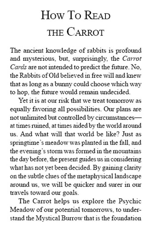 Carrot Cards: Old-Time Rabbit Wisdom