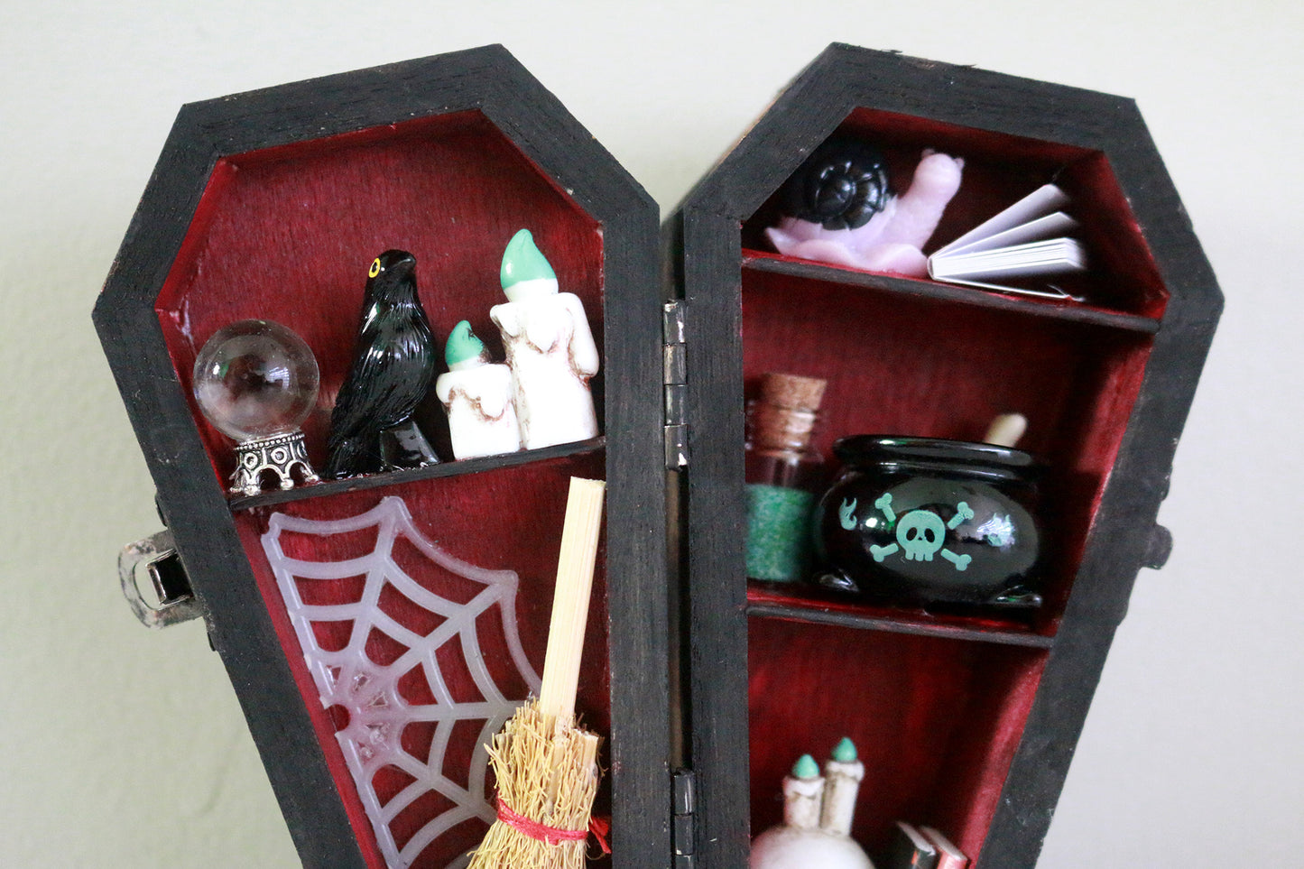 Sanguine Coffin Miniature Book Shelf - Original Art