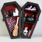 Sanguine Coffin Miniature Book Shelf - Original Art