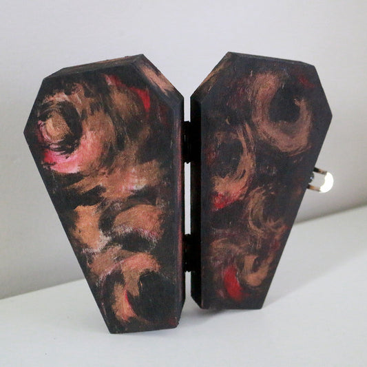 Sanguine Coffin Miniature Book Shelf - Original Art