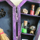 Witchcraft Coffin Miniature Book Shelf - Original Art