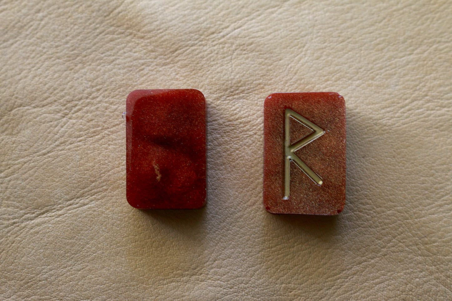 Raspberry Lux Elder Futhark Rune Set