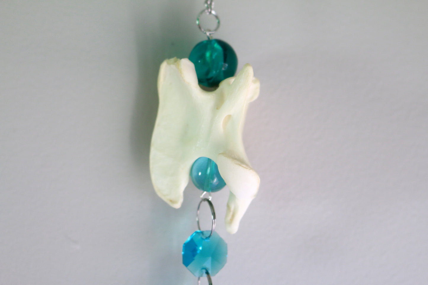 Blue Skies Coyote Vertebrae Suncatcher/Windchime