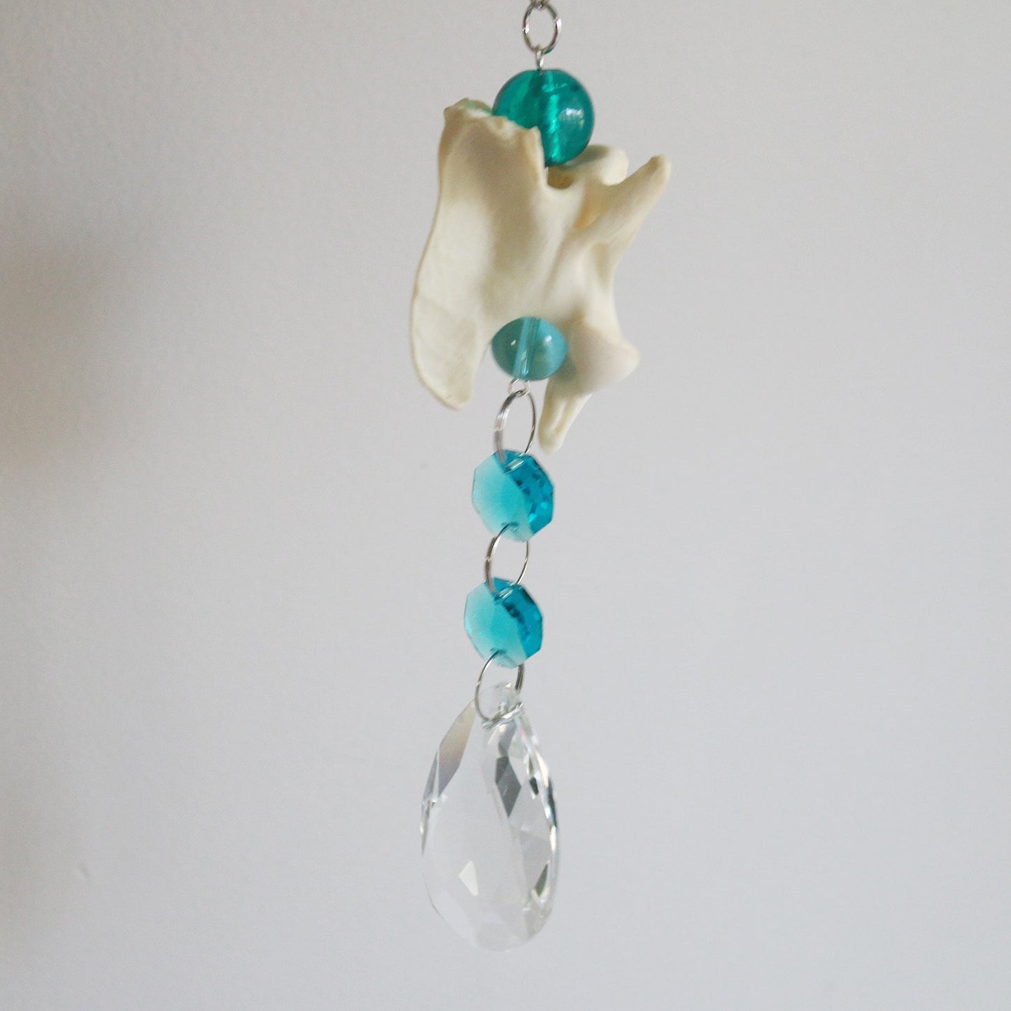 Blue Skies Coyote Vertebrae Suncatcher/Windchime