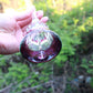 Secondhand Crystal Purple Etched Bell