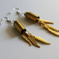 9mm Feather Bullet Earrings