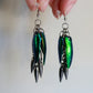 Beetle Elytra Earrings