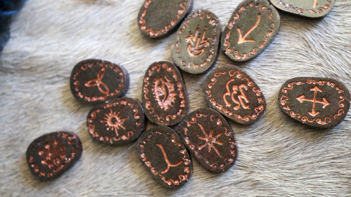 Copper Woods Witches Rune Set