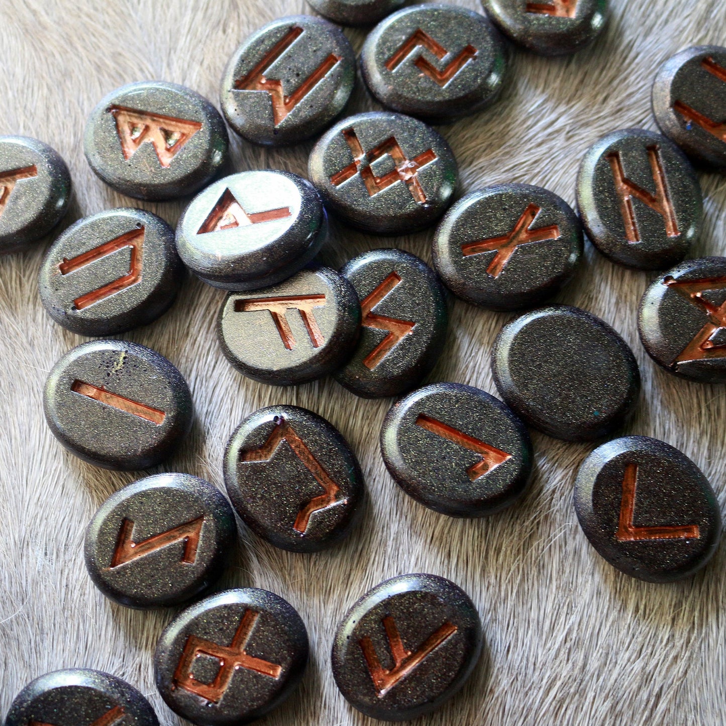 Copper Woods Elder Futhark Rune Set