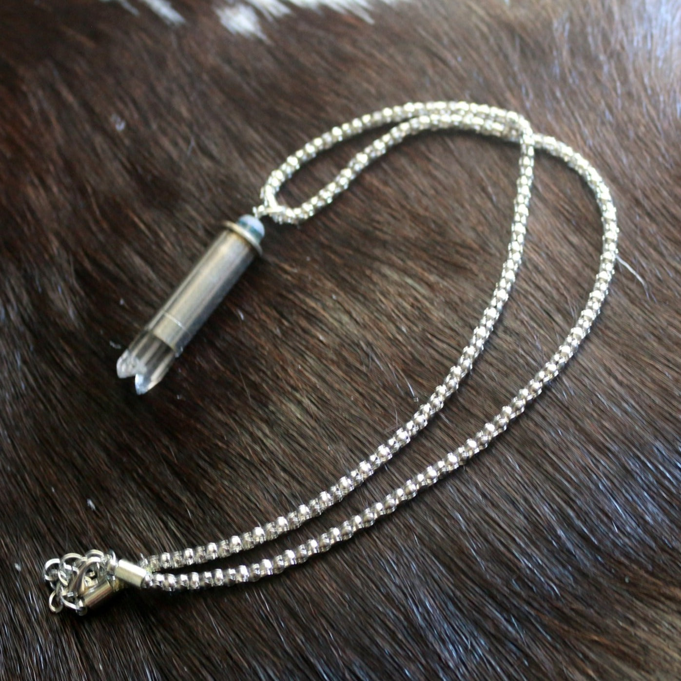 38 Special Crystal Bullet Necklace