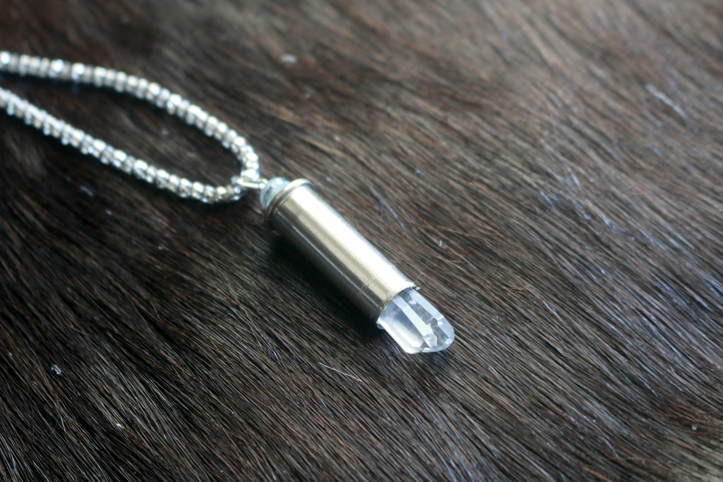 38 Special Crystal Bullet Necklace