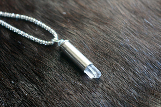 38 Special Crystal Bullet Necklace