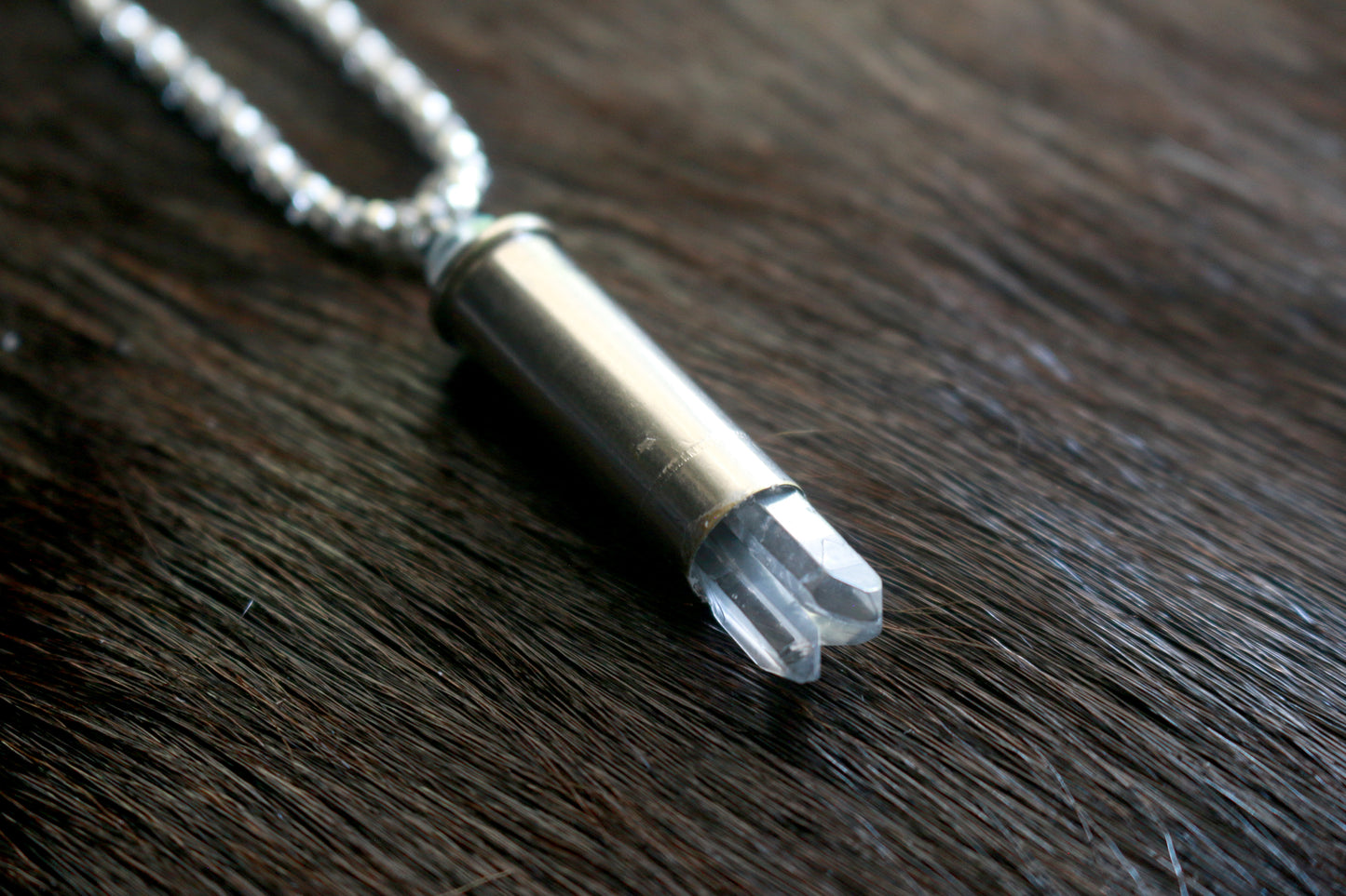 38 Special Crystal Bullet Necklace