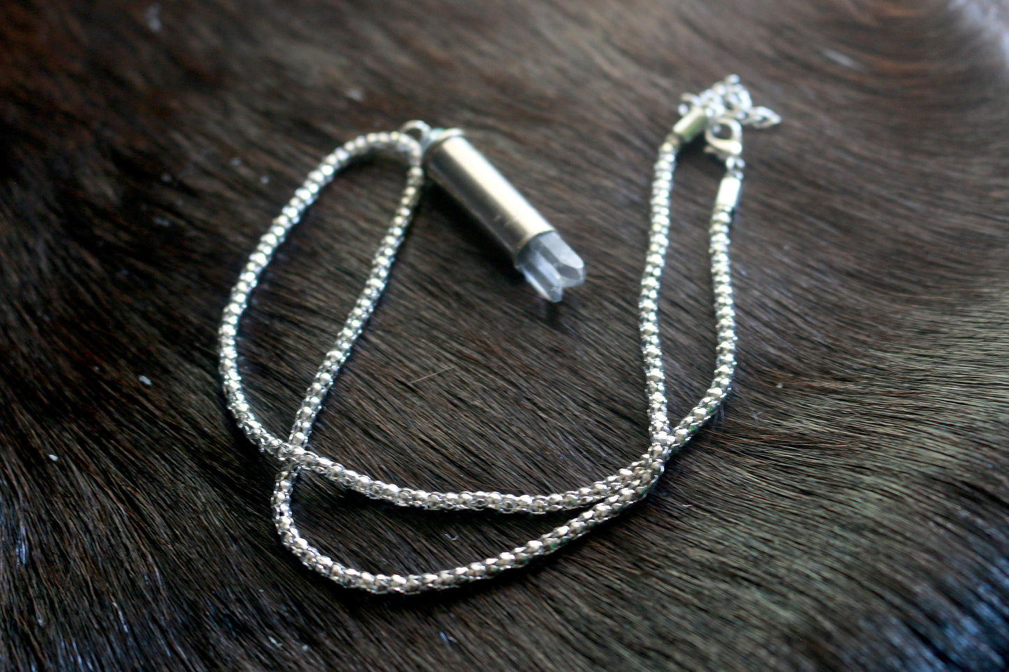 38 Special Crystal Bullet Necklace