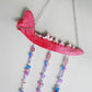 Pretty in Pink Dyed Coyote Jaw Suncatcher