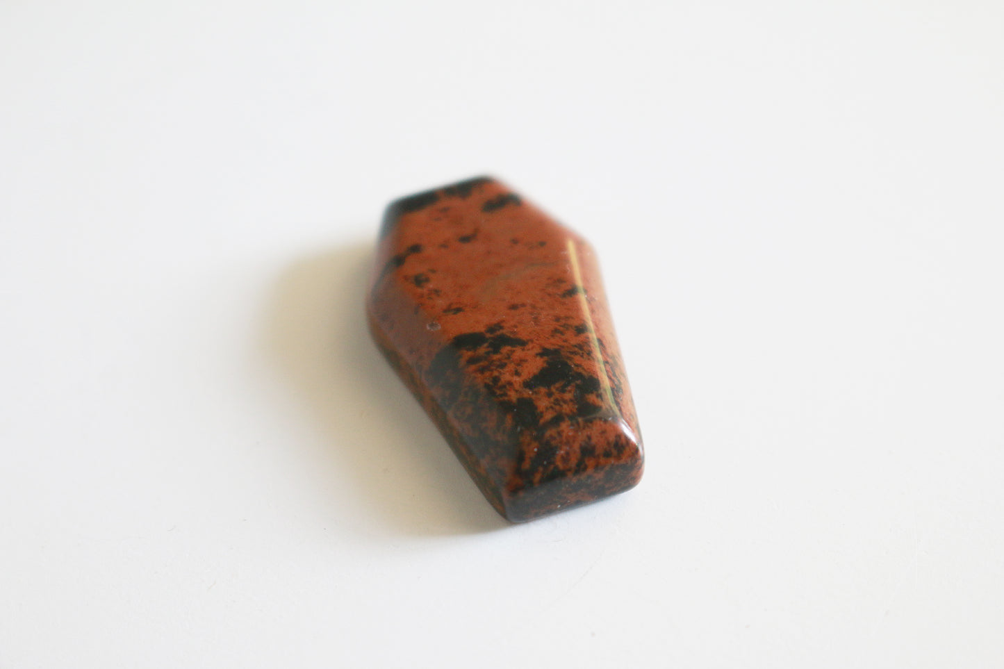 Mahogany Obsidian Coffin (1.2in)