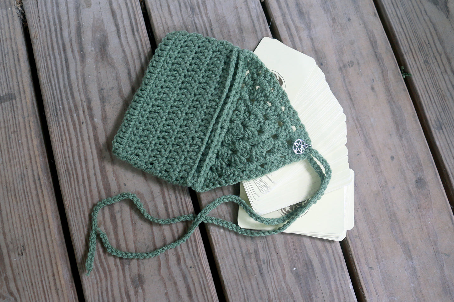 Forest Witch Crochet Tarot Pouch