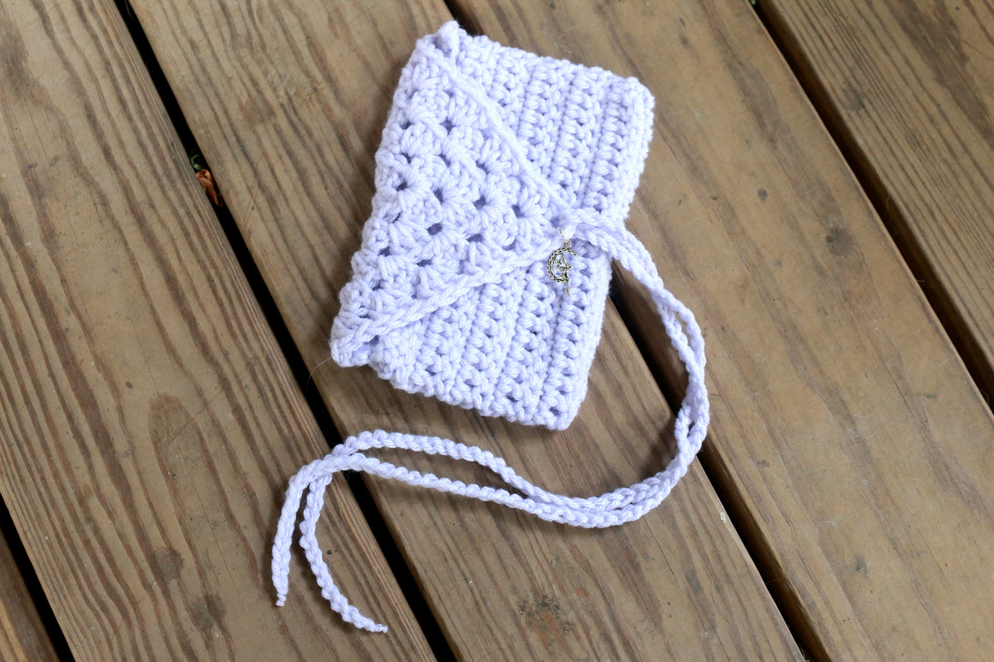 Lavender Faerie Crochet Tarot Pouch