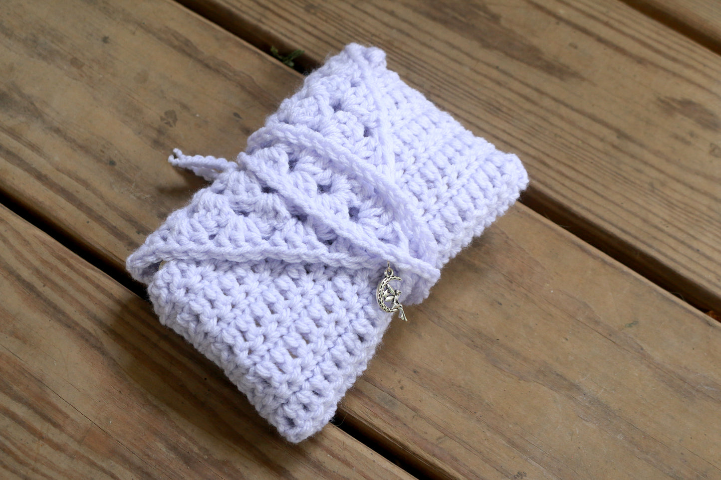 Lavender Faerie Crochet Tarot Pouch