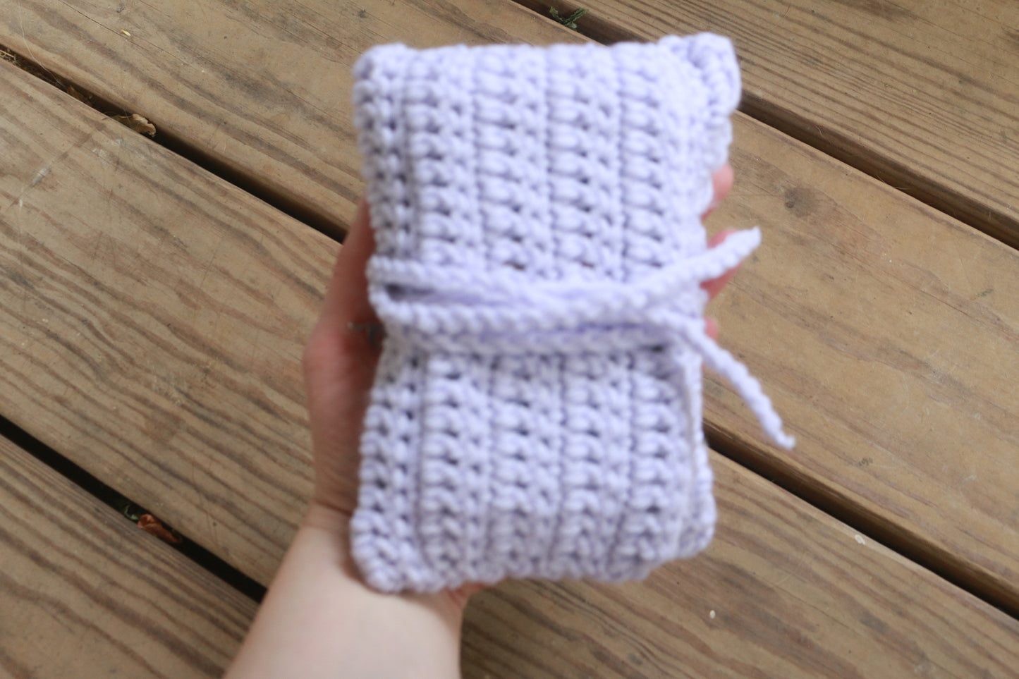 Lavender Faerie Crochet Tarot Pouch