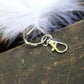 Blue Fox Tail Keychain