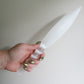 Selenite Crystal (11.5 in) Spiral Athame