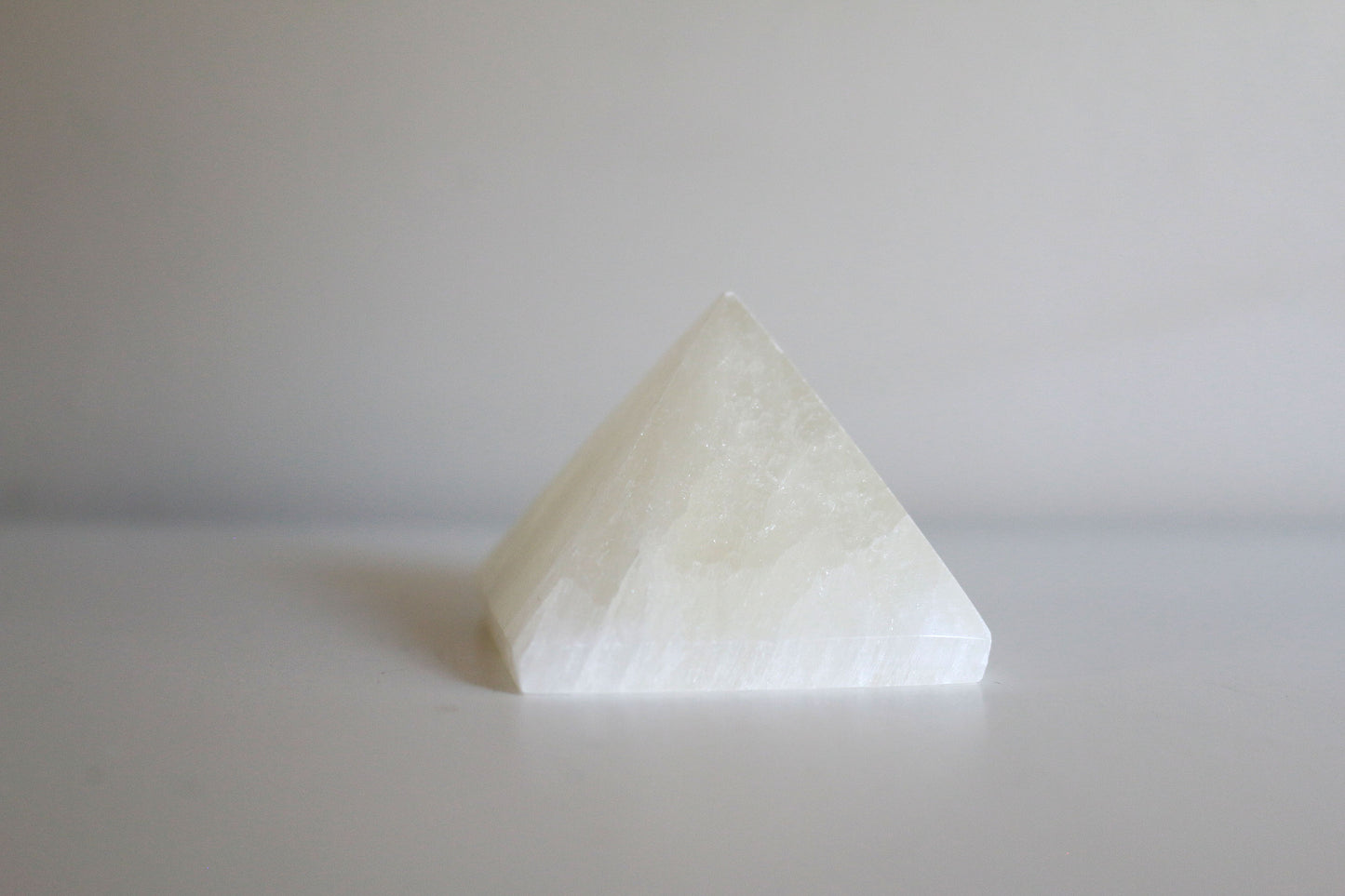 Selenite Pyramid (2 in)