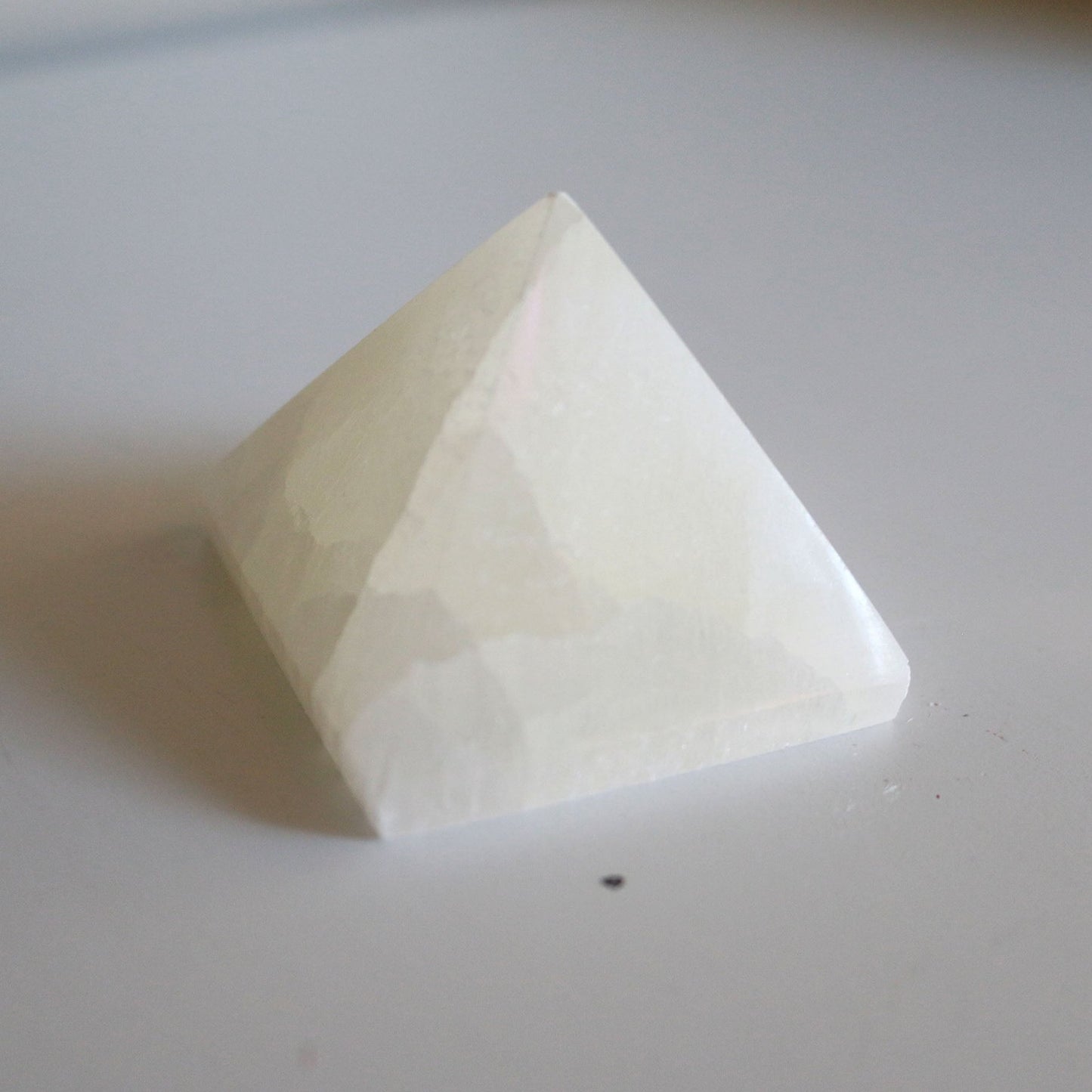 Selenite Pyramid (2 in)