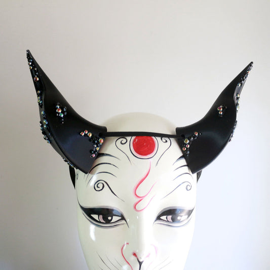 Midnight Moon - Rhinestone Medium Beast Costume Horns