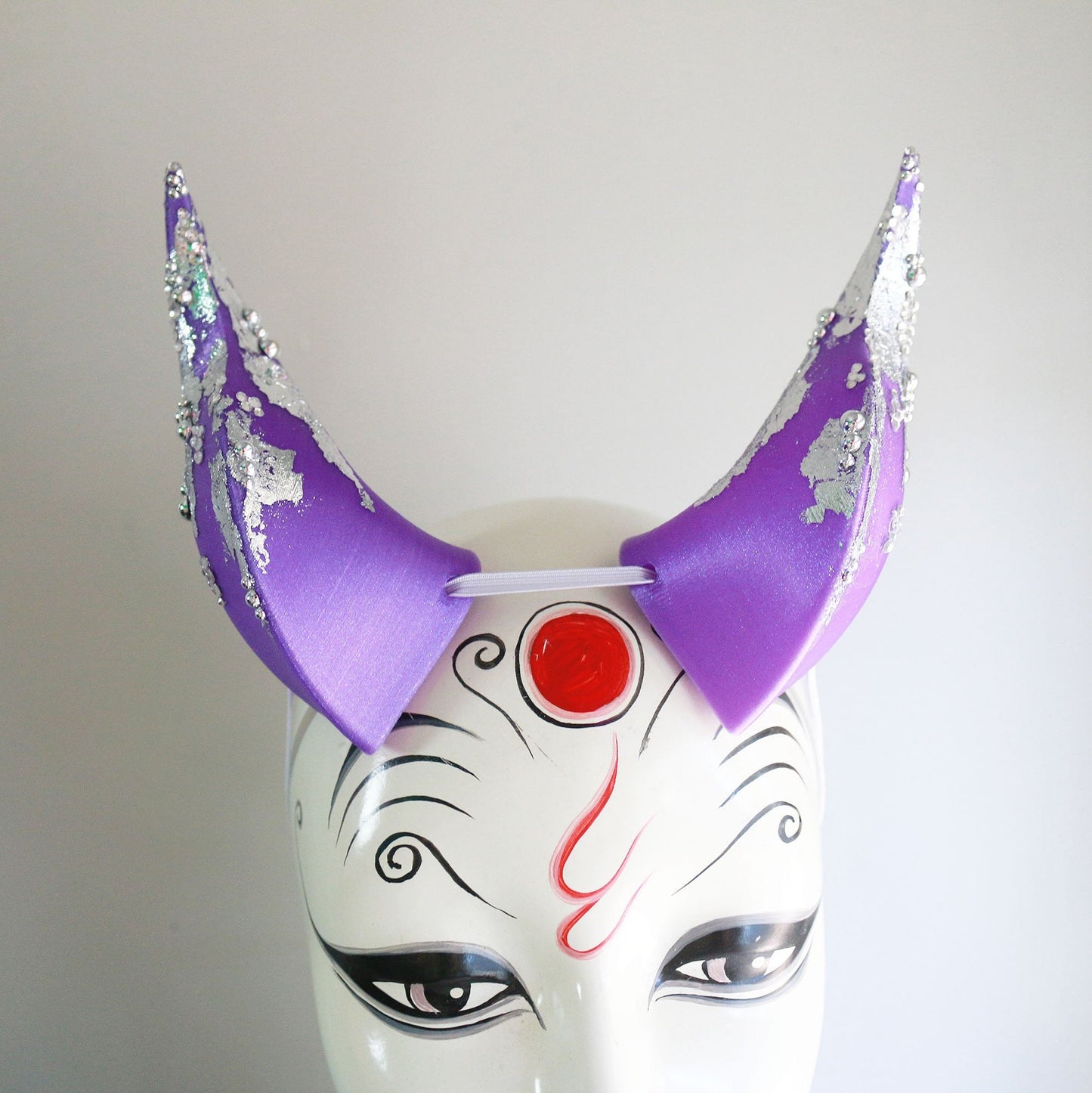 Lavender Lake  - Rhinestone Medium Beast Costume Horns