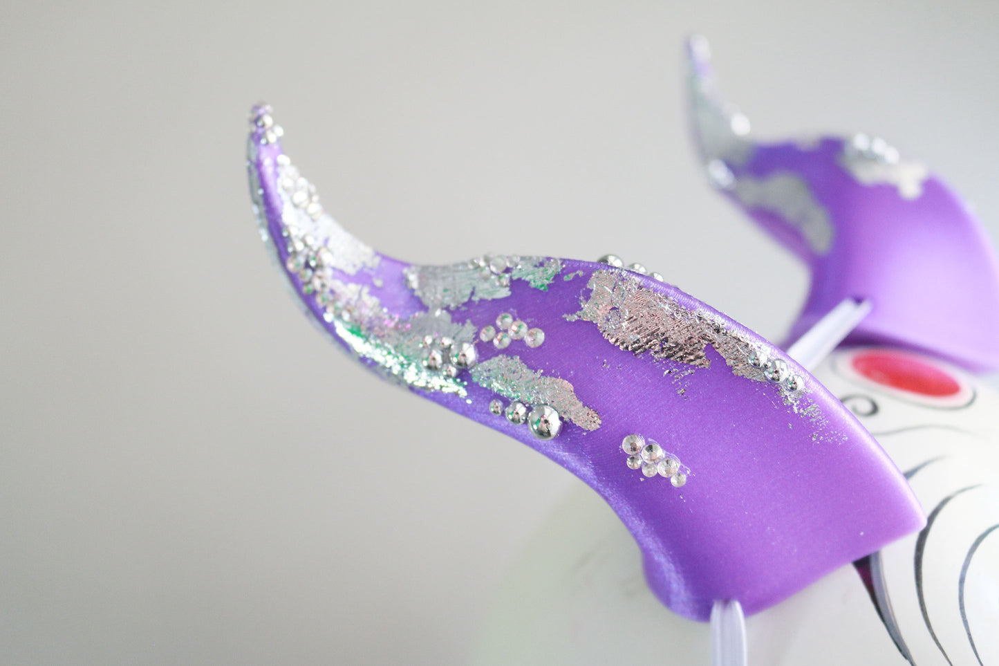 Lavender Lake  - Rhinestone Medium Beast Costume Horns