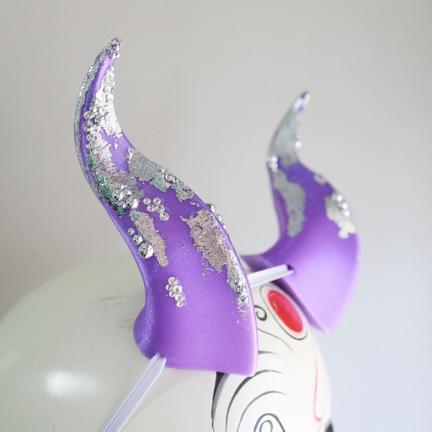 Lavender Lake  - Rhinestone Medium Beast Costume Horns