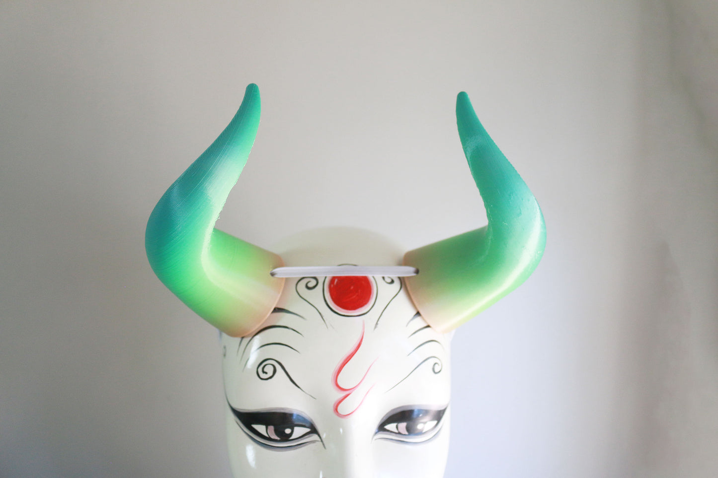 Pastel Ocean - Medium Goat 3D Printed Costume Horns