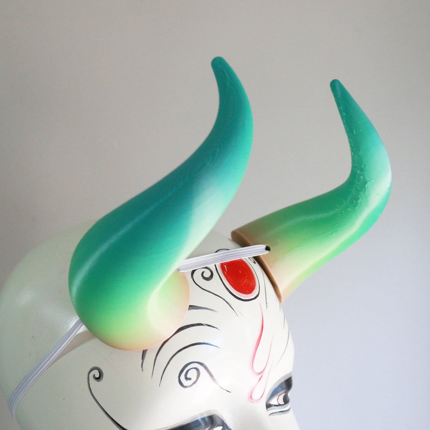 Pastel Ocean - Medium Goat 3D Printed Costume Horns