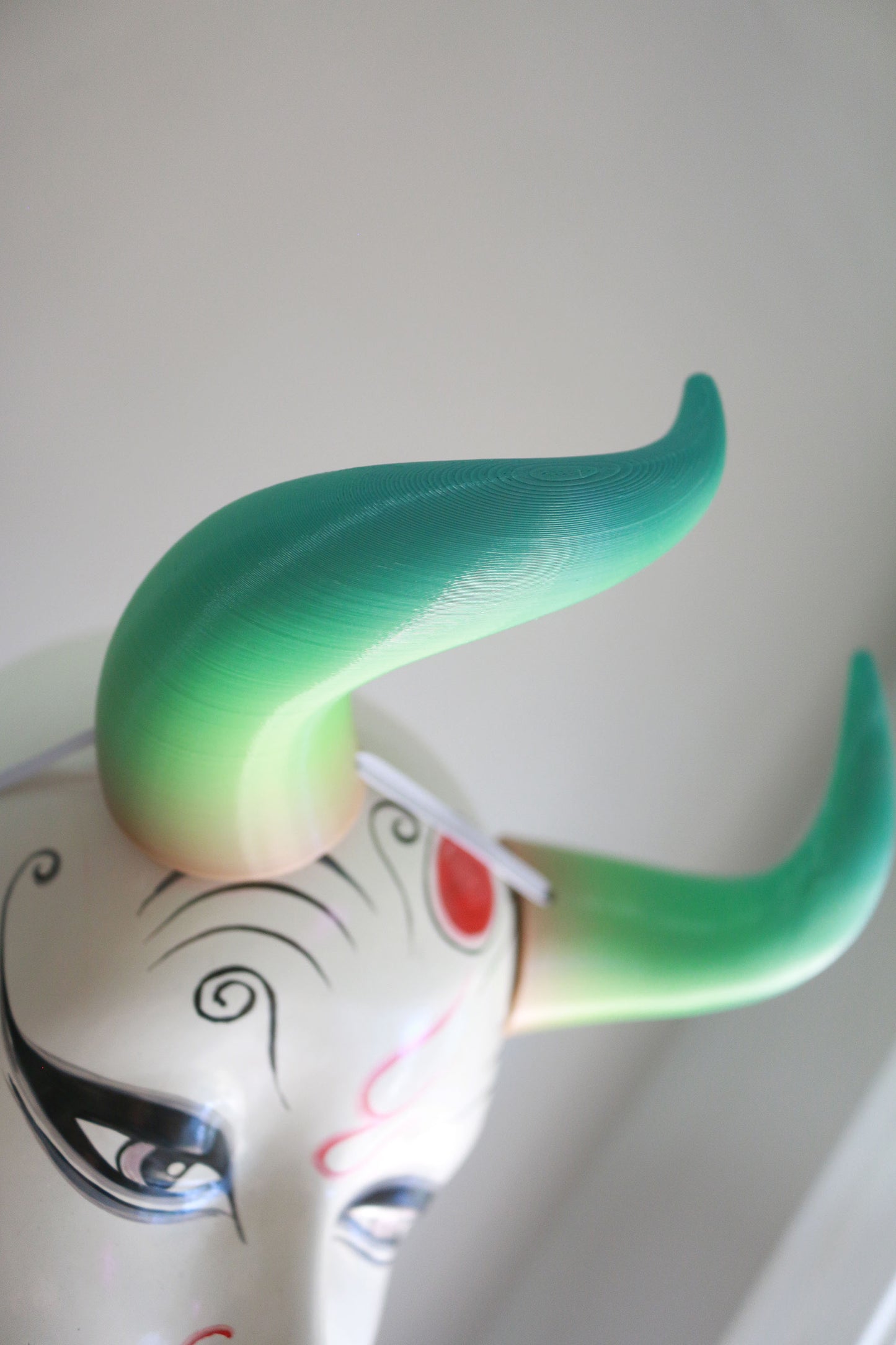 Pastel Ocean - Medium Goat 3D Printed Costume Horns