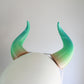 Pastel Ocean - Medium Goat 3D Printed Costume Horns