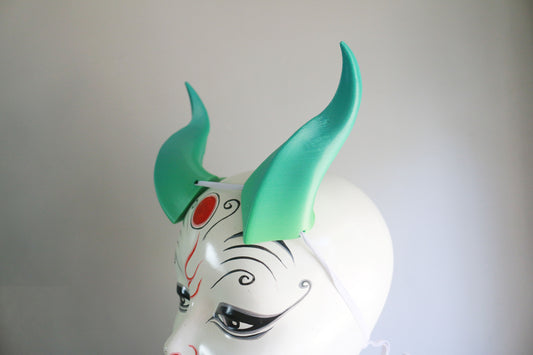 Pastel Ocean - Medium Beast 3D Printed Costume Horns