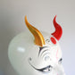 Glittering Rouge - Small Double Ridge 3D Printed Costume Horns