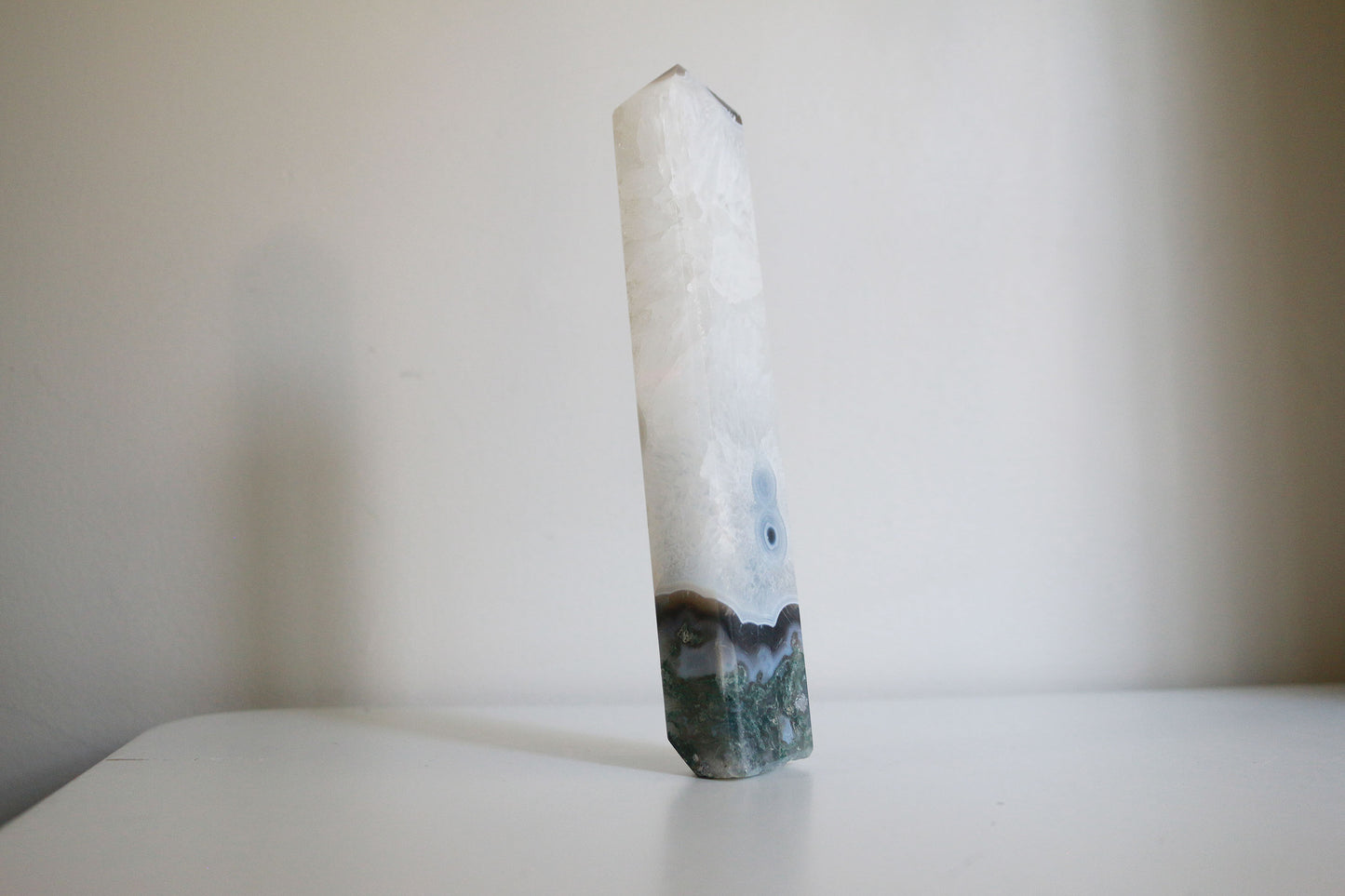 Moss Agate Tower (7 in)