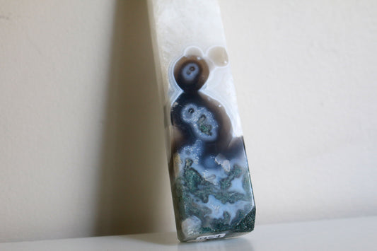 Moss Agate Tower (7 in)