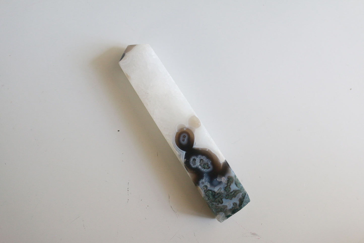 Moss Agate Tower (7 in)