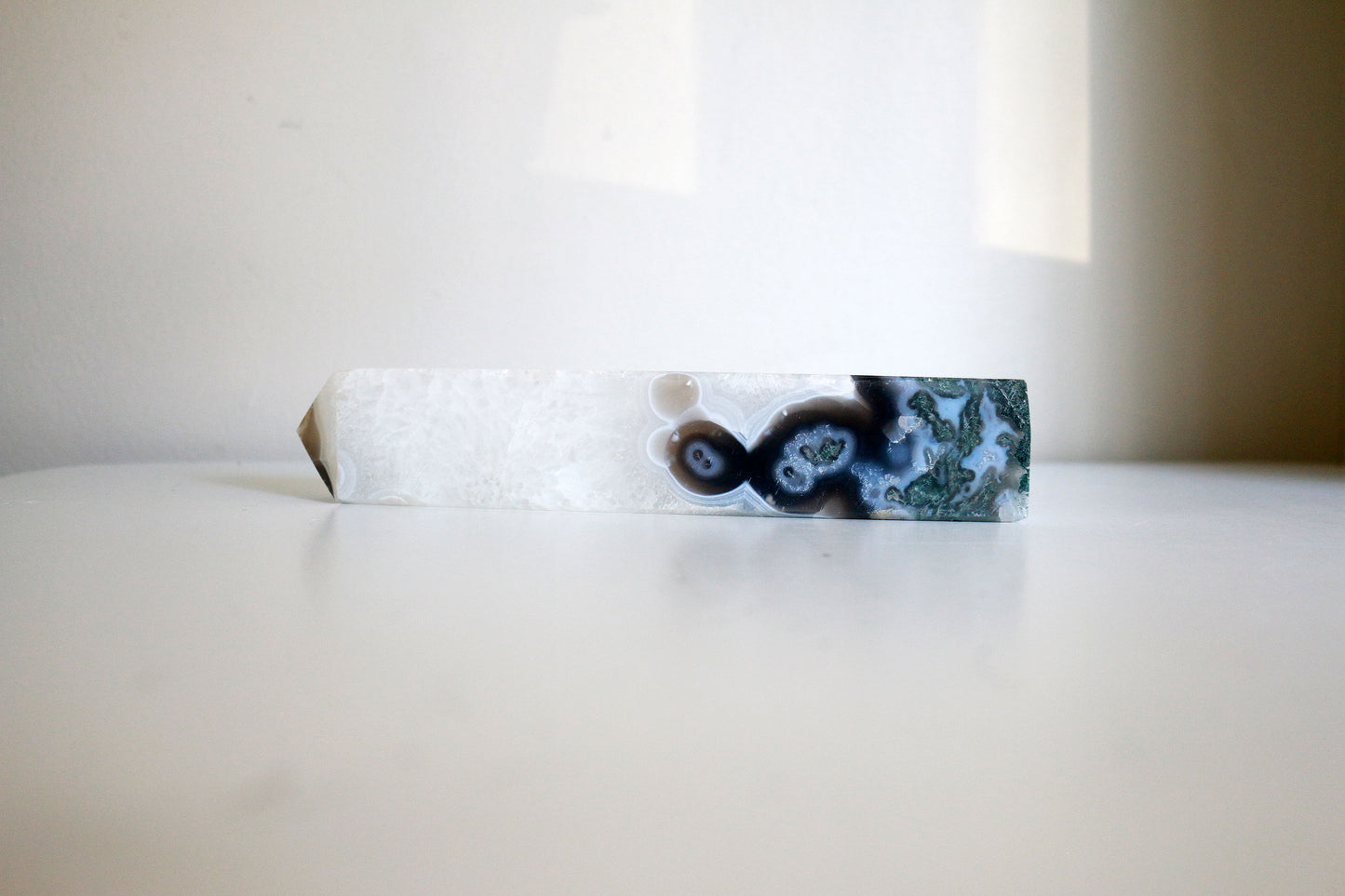 Moss Agate Tower (7 in)