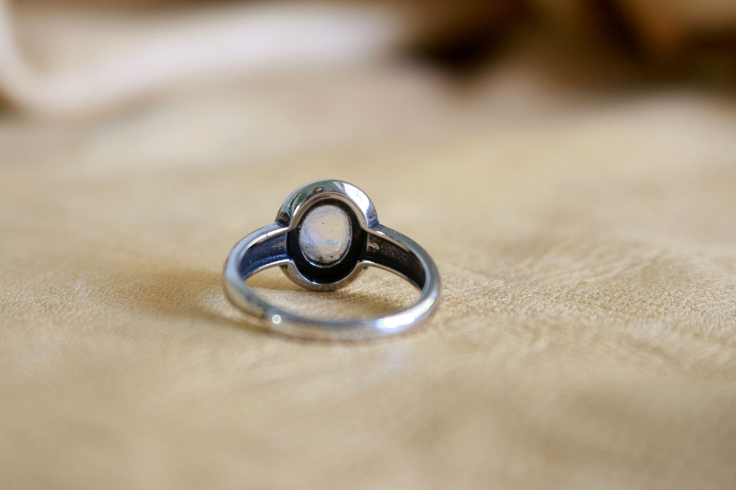 Moonstone Adjustable Ring