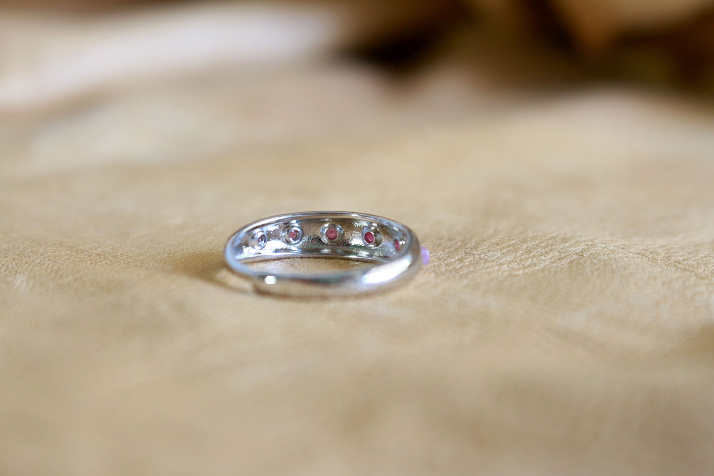 Natural Ruby Adjustable Ring