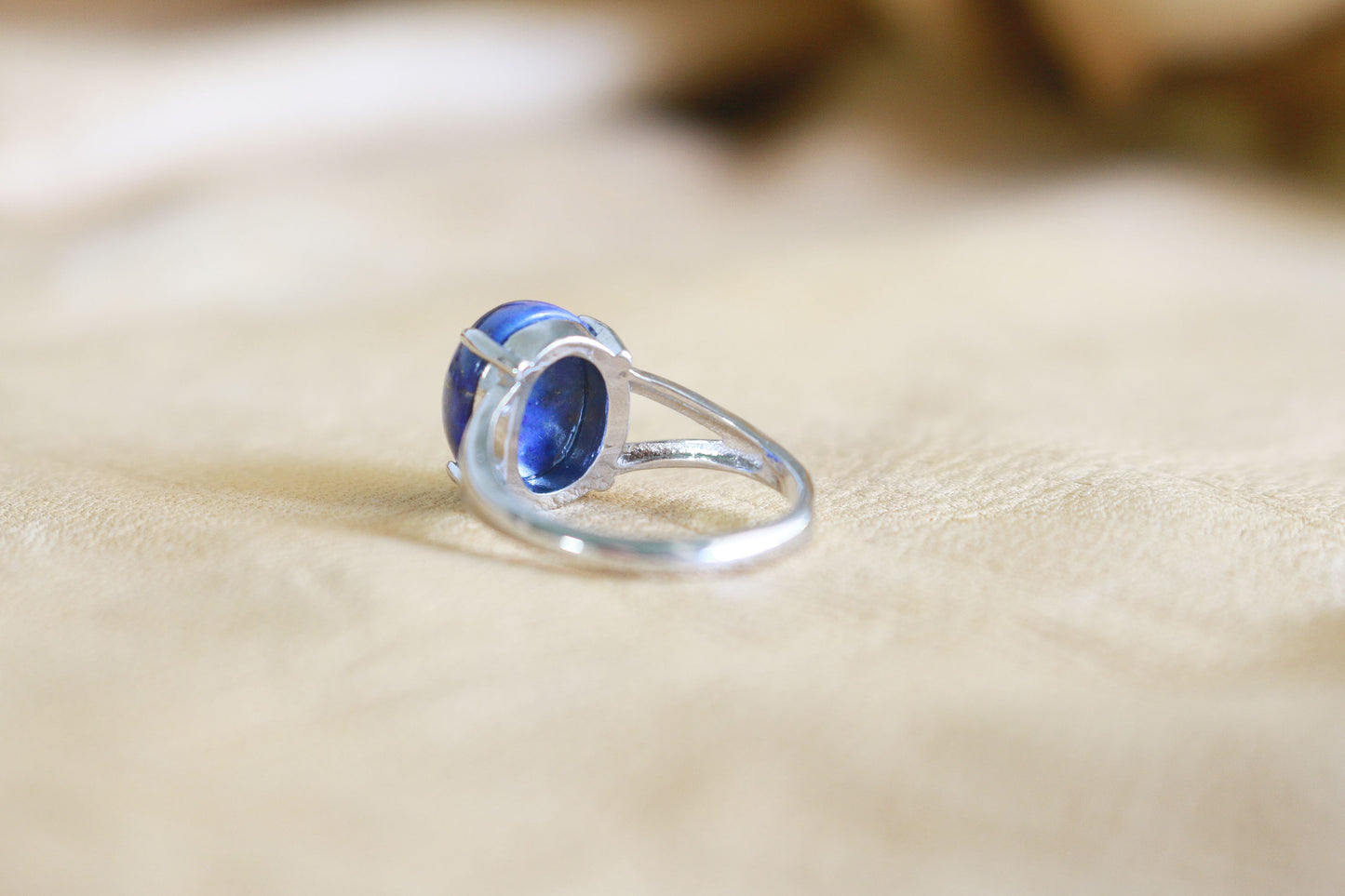 Lapis Lazuli Adjustable Ring