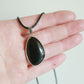 Obsidian Pendant Necklace